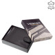 Vester Luxusní kožená pánská peněženka s dárkovou krabičkou VES09 / T černá