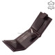 Vester Portefeuille pour hommes en cuir de luxe dans une boîte cadeau VES1021 / T marron
