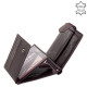 Vester Portefeuille pour hommes en cuir de luxe dans une boîte cadeau VES1021 / T marron