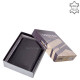 Vester Luksuzni muški kožni novčanik s filingom za poklon kutija VES475 Crna