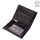 Vester Luksuzni muški kožni novčanik s filingom za poklon kutija VES475 Crna